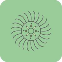 Anemone Vector Icon Design