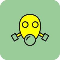 Gas Mask Vector Icon Design