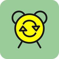 Alarm Repeat Vector Icon Design