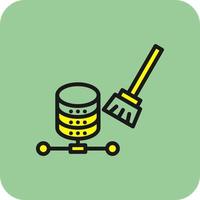 Data Cleansing Vector Icon Design