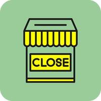 Shop Close Vector Icon Design