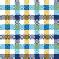 Abstract multi colorful gingham checkered plaid pattern background. vector
