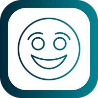 Smiling Face Vector Icon Design