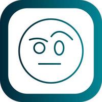 Face with Raised Eyebrow Vector Icon Design