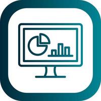 Online Statistics Vector Icon Design