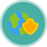 Earth Protection Vector Icon Design