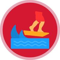 Skurfing Vector Icon Design
