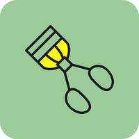 Eyelash Curler Vector Icon Design