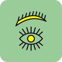 Eyebrow Vector Icon Design