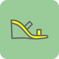 Wedge Heel Vector Icon Design