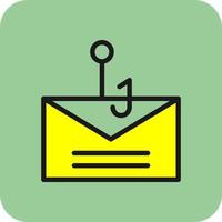 diseño de icono de vector de phishing de correo electrónico