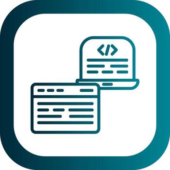 diseño de icono de vector de desarrollo frontend