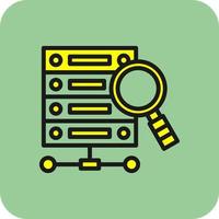 Data Query Vector Icon Design