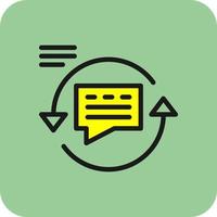 Feedback Loop Vector Icon Design