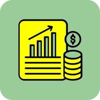 diseño de icono de vector de base de datos financiera