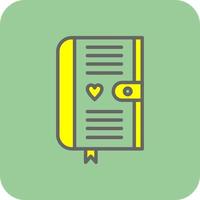 Diary Vector Icon Design