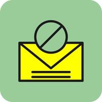 Spam Email Vector Icon Design