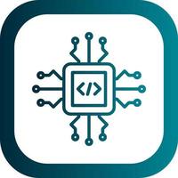 Code Processor Vector Icon Design