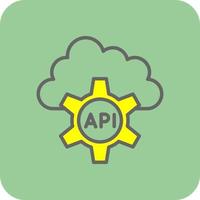 diseño de icono de vector de API