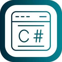 C Sharp Vector Icon Design