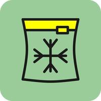 Ice Bag Vector Icon Design