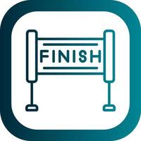 Finish Line Vector Icon Design