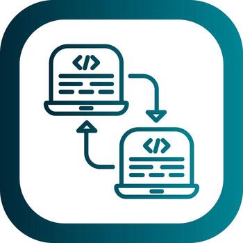 diseño de icono de vector de refactorización de código