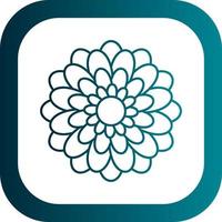 Chrysanthemum Vector Icon Design