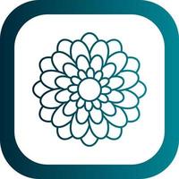 Chrysanthemum Vector Icon Design