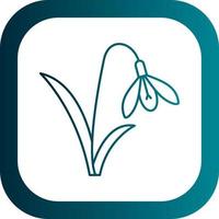 Snowdrop Vector Icon Design