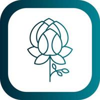Peony Vector Icon Design