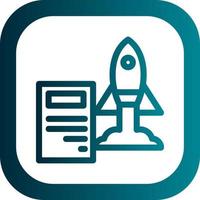 Project Launch Vector Icon Design