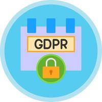 diseño de icono de vector de complemento gdpr