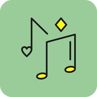 Musical Note Vector Icon Design