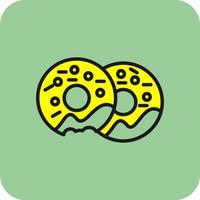 diseño de icono de vector de donuts