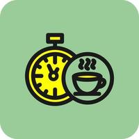 diseño de icono de vector de tiempo de té