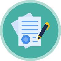 Contract Vector Icon Design