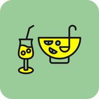 Punch Drink Vector Icon Design