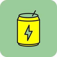 Energy Drink Vector Icon Design