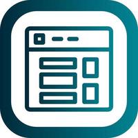 Website Layout Vector Icon Design