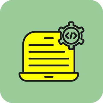 Code Setting Vector Icon Design