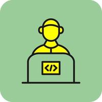 Senior Developer Vector Icon Design
