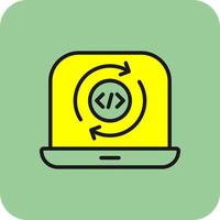 Programming Cycle Vector Icon Design