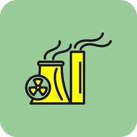 Nuclear Energy Vector Icon Design