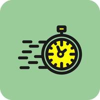 diseño de icono de vector de tiempo rápido