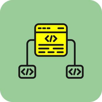 diseño de icono de vector de marco de código
