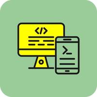 Code Terminal Vector Icon Design