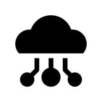 nube icono para tu sitio web diseño, logo, aplicación, ui vector