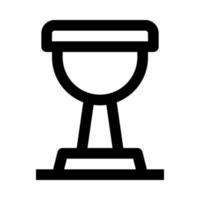 icono de trofeo para su sitio web, móvil, presentación y diseño de logotipo. vector