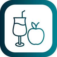 Apple Juice Vector Icon Design